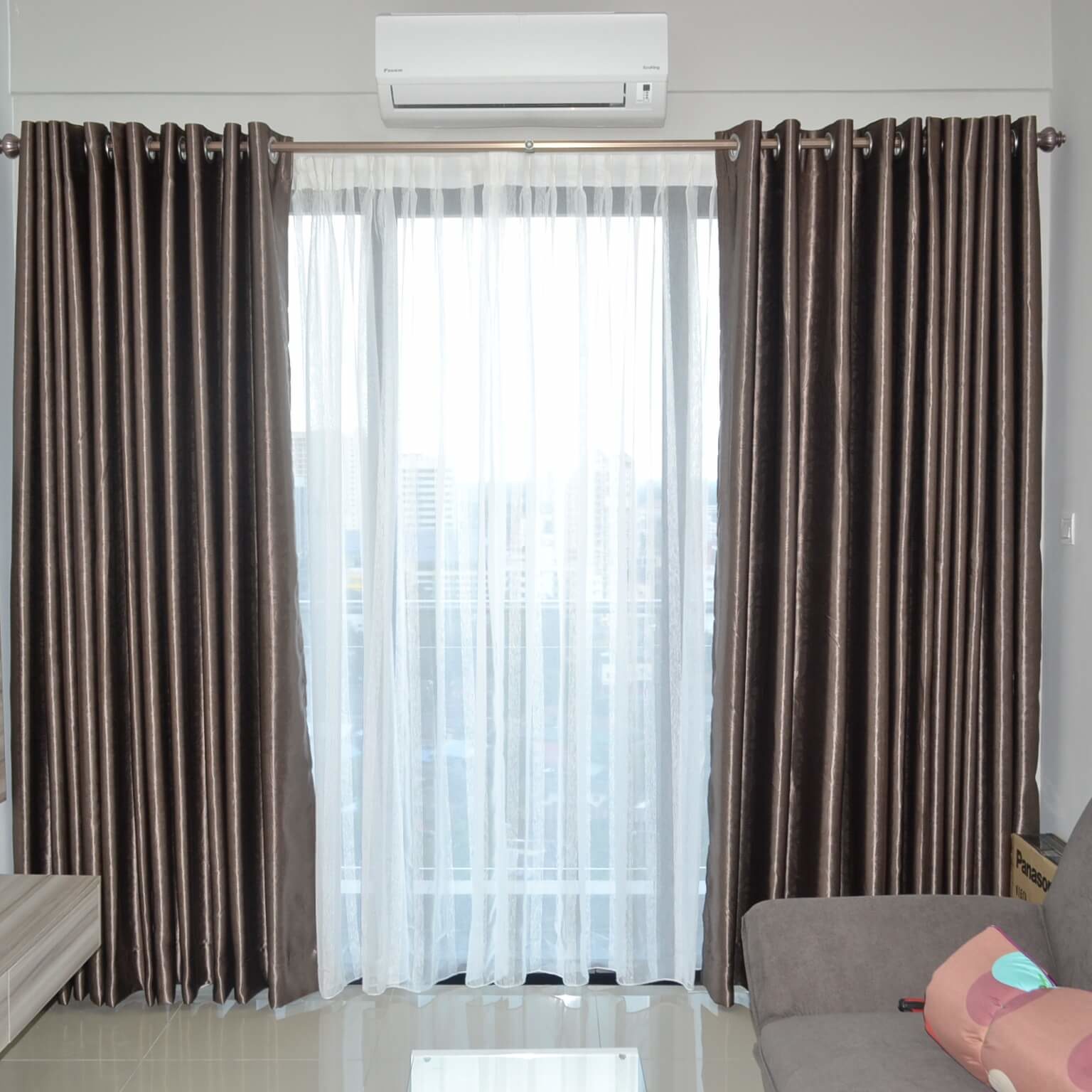 dark-gold-curtains-with-lace